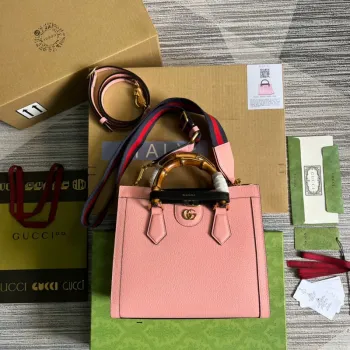 Gucci 702721 Diana Malá Taška přes Rameno Růžová