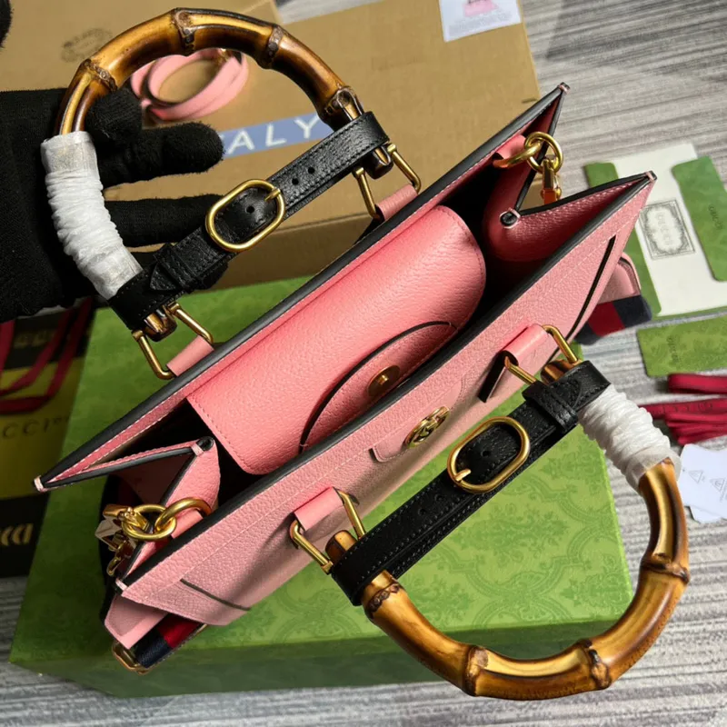 Gucci 702721 Diana Malá Taška přes Rameno Růžová