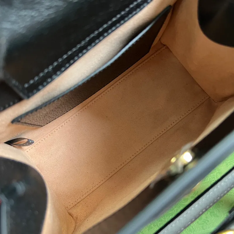Gucci 702732 Gucci Diana Mini Tote Bag černá kůže