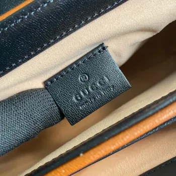 Gucci 658487 Mini Taška s Zámkem Černá