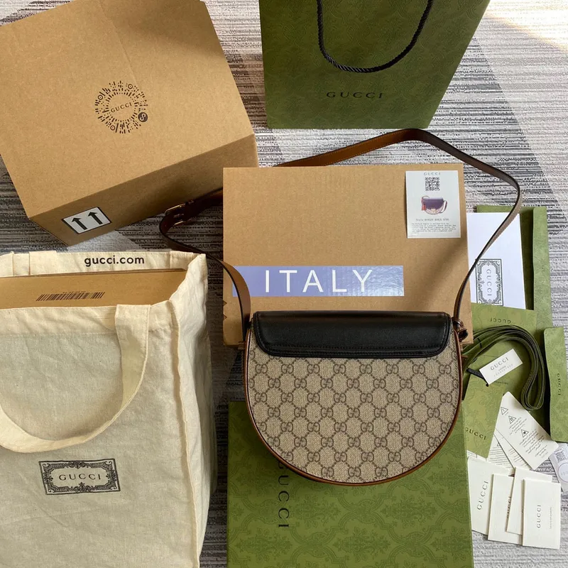 Gucci 644524 Padlock malá kabelka přes rameno Černá