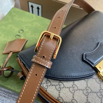 Gucci 644524 Padlock malá kabelka přes rameno Černá