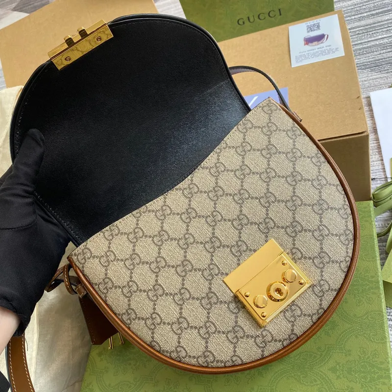 Gucci 644524 Padlock malá kabelka přes rameno Černá