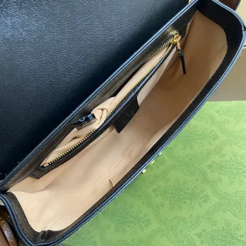 Gucci 644524 Padlock malá kabelka přes rameno Černá