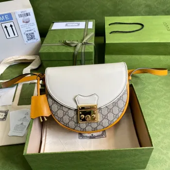Gucci 644524 Padlock malá ramenní taška béžová