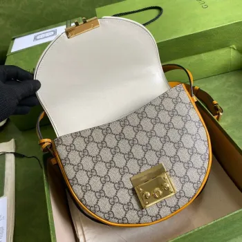 Gucci 644524 Padlock malá ramenní taška béžová