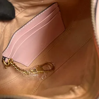 Gucci 699514 GG Marmont mini taška ve tvaru půlměsíce Růžová