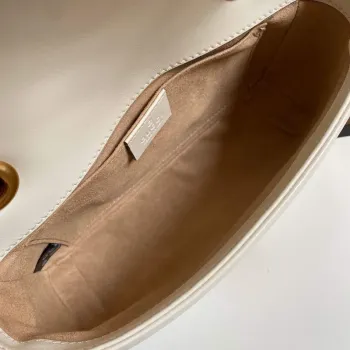 Gucci 446744 GG Marmont Matelassé Mini Taška Bílá