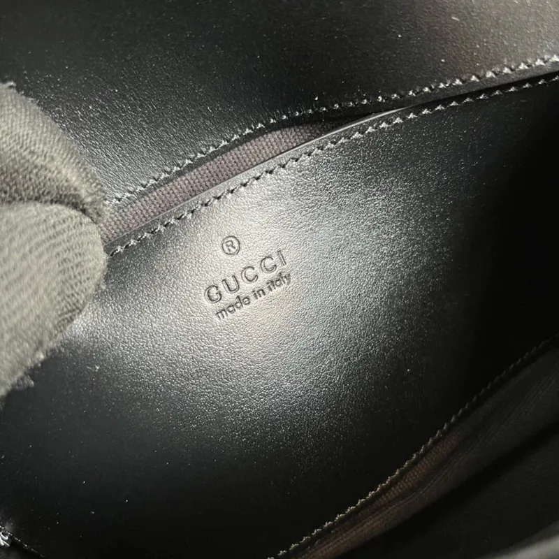 Gucci 446744 GG Marmont Matelassé Mini Taška Černá