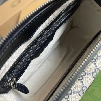Gucci 674164 Messenger Bag s propleteným G modrá