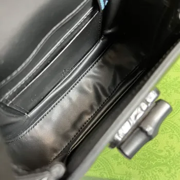 Gucci 686864 Gucci Bamboo 1947 Mini Taška s Horním Uchem Černá