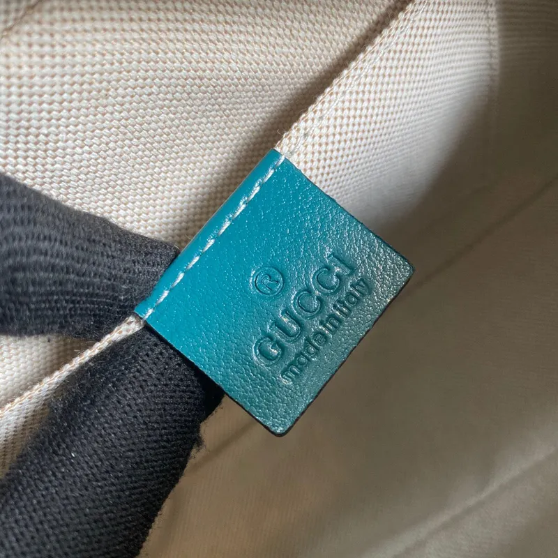 Gucci 447632 GG Marmont Malá Kabelka Přes Rameno Modrá