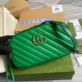 Gucci 447632 GG Marmont Malá Kabelka Přes Rameno Zelená