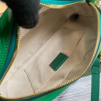 Gucci 447632 GG Marmont Malá Kabelka Přes Rameno Zelená