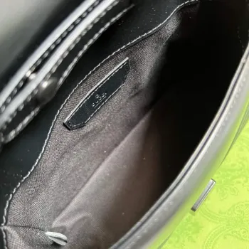 Gucci 702563 GG Marmont Mini Taška s Horním Držadlem Černá