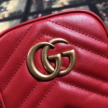 Gucci 598597 GG Marmont mini taška červená