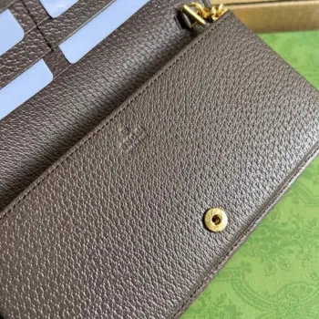 Gucci 621892 Gucci Horsebit 1955 Řetězová peněženka Hnědá