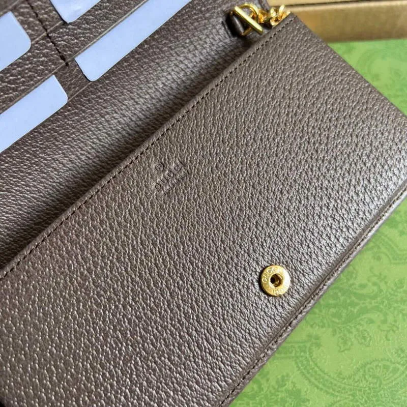 Gucci 621892 Gucci Horsebit 1955 Řetězová peněženka Hnědá