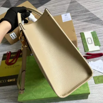 Gucci 659983 GG Malá taška přes rameno Béžová