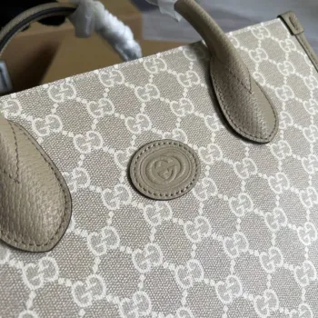 Gucci 659983 GG Malá taška přes rameno Béžová