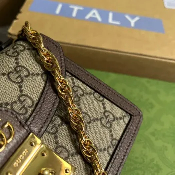 Gucci 696180 Ophidia GG Mini Kabelka přes rameno Hnědá