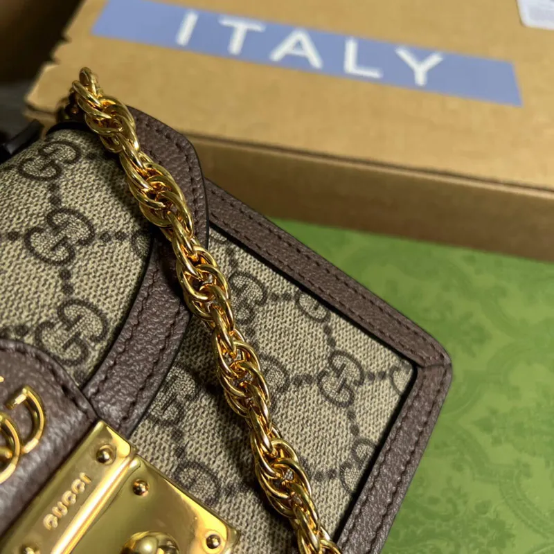 Gucci 696180 Ophidia GG Mini Kabelka přes rameno Hnědá