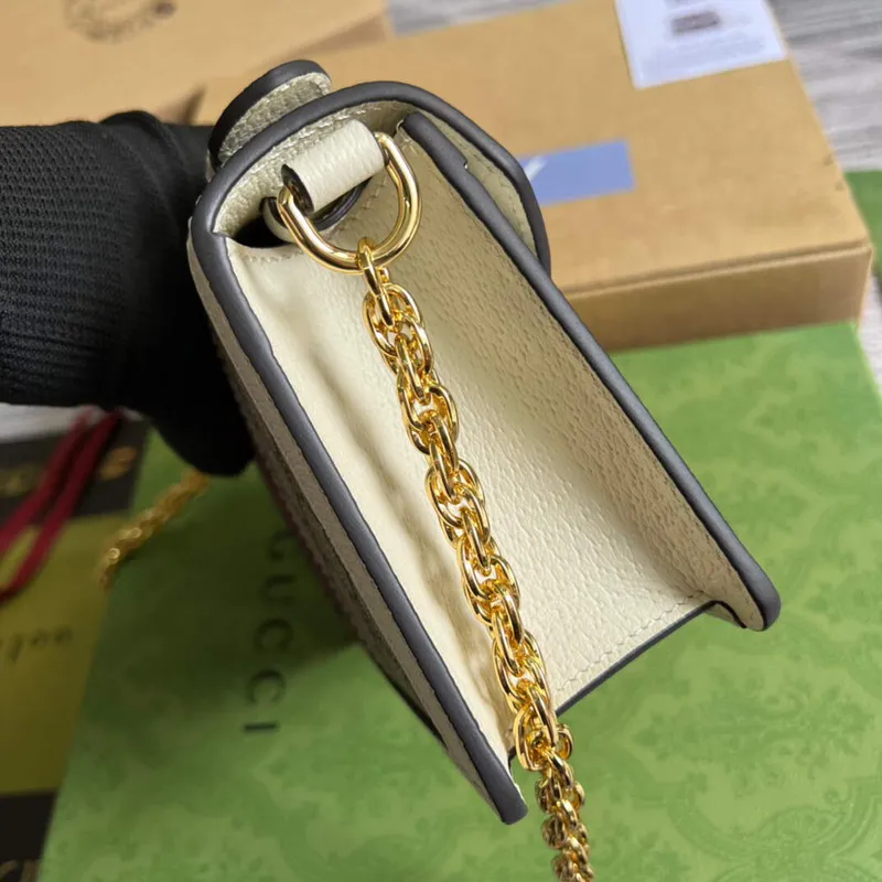 Gucci 696180 Ophidia GG Mini Kabelka přes rameno Bílá