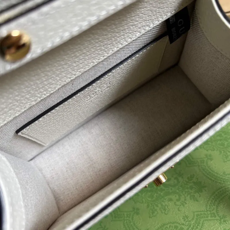 Gucci 696180 Ophidia GG Mini Kabelka přes rameno Bílá