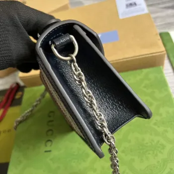 Gucci 696180 Ophidia GG Mini Ramenní Taška Černá