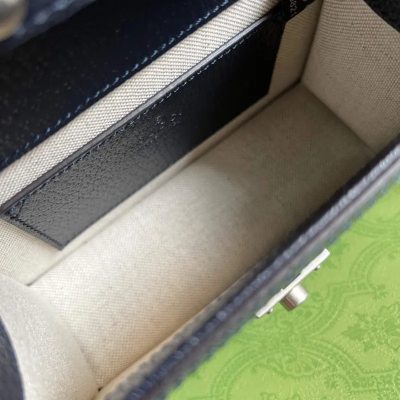 Gucci 696180 Ophidia GG Mini Ramenní Taška Černá