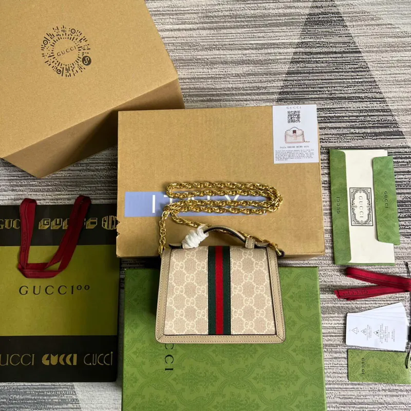 Gucci 696180 Ophidia GG Mini Kabelka přes rameno Béžová