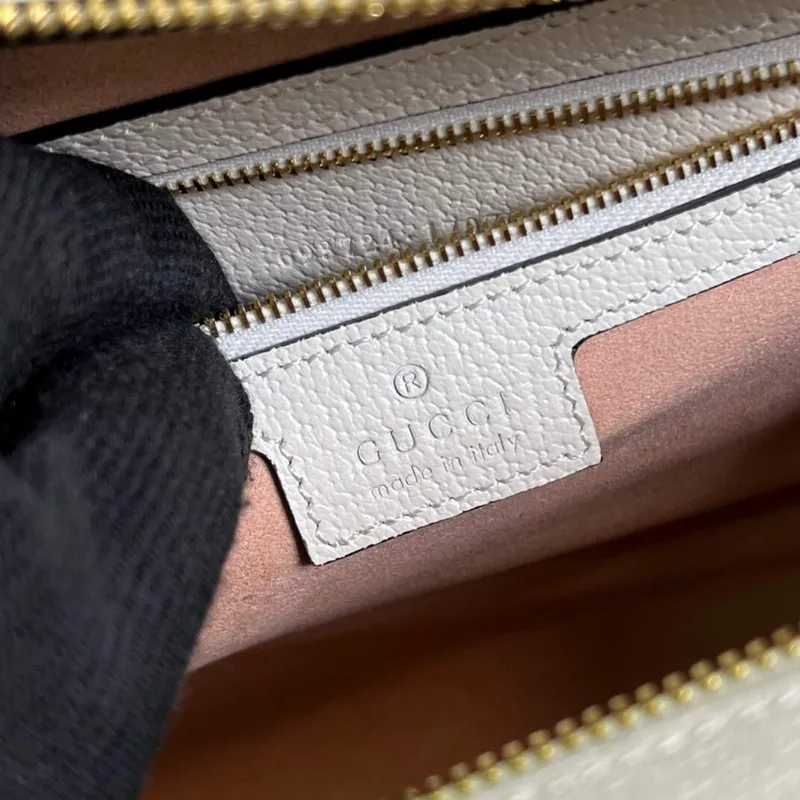 Gucci 693724 Ophidia Malá Taška S Webem Bílá