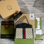 Gucci 693724 Ophidia Malá Taška S Webem Černá