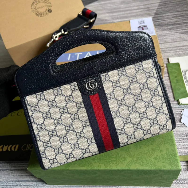 Gucci 693724 Ophidia Malá Taška S Webem Černá