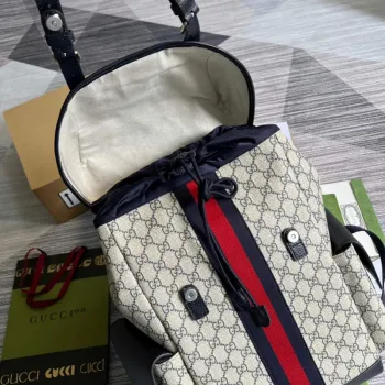 Gucci 598140 Ophidia GG Střední batoh Modrý