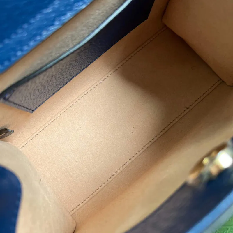 Gucci 702732 Gucci Diana Mini Tote Bag Modrá