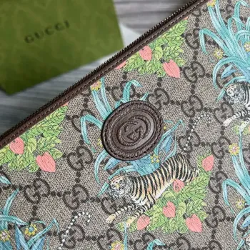 Gucci 688378 Gucci Tiger taška hnědá