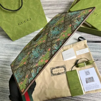 Gucci 688378 Gucci Tiger taška hnědá