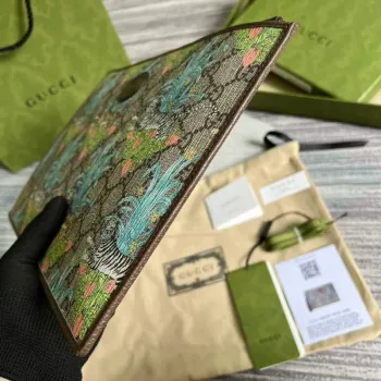 Gucci 688378 Gucci Tiger taška hnědá