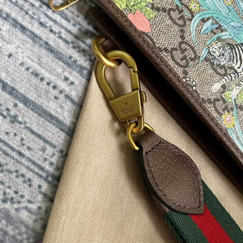 Gucci 688378 Gucci Tiger taška hnědá