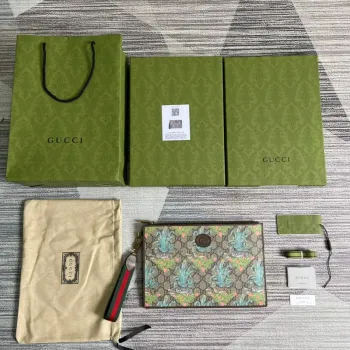 Gucci 688378 Gucci Tiger taška hnědá