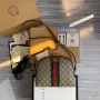 Gucci 499621 Ophidia Malá GG Kabelka přes rameno Béžová Hnědá