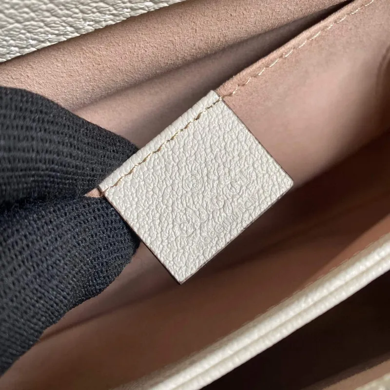 Gucci 503877 Ophidia GG Malá Kabelka přes Rameno Béžová Bílá