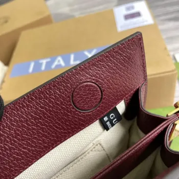 Gucci 503877 Ophidia GG Malá Kabela přes Rameno Vínově Červená