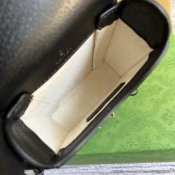 Gucci 625615 Gucci Horsebit 1955 Mini Taška Černá