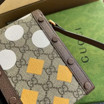 Gucci 625615 Gucci Horsebit 1955 Mini Taška Šedá Hnědá