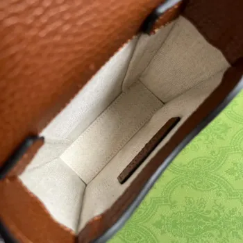 Gucci 625615 Gucci Horsebit 1955 Mini Taška Námořnická modrá Hnědá