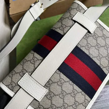 Gucci 674081 Ophidia pásková taška Bílá
