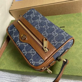 Gucci 517350 Ophidia GG Mini Taška Námořnická modrá