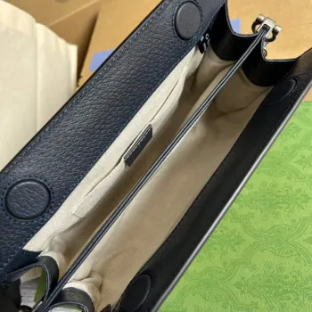 Gucci 503877 Ophidia GG Malá Kabelka přes Rameno Béžová Modrá